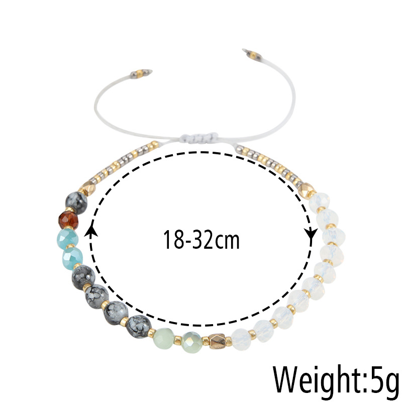 1 Piece Fashion Round Glass glass Beaded Womenu0027S Bracelets