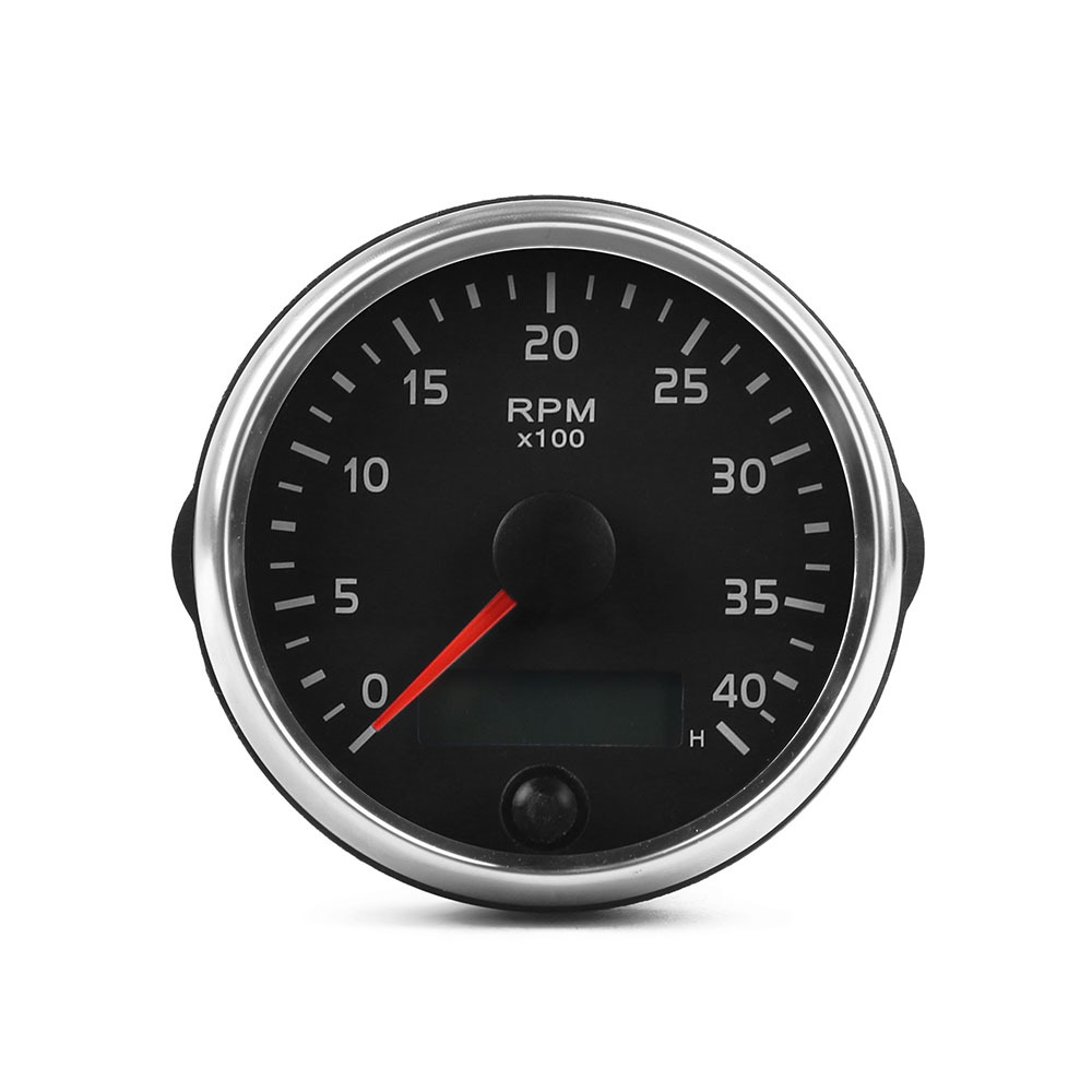 Qìchē Car Modified 85mm Tachometer Diesel Engine 12/24V 4000RPM (automobile instrument) - 0-4000rpm