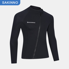 Diving tops for men and women, warm surfing split long-sleeved tops, adult sun protection snorkeling wetsuits, thickened wetsuits