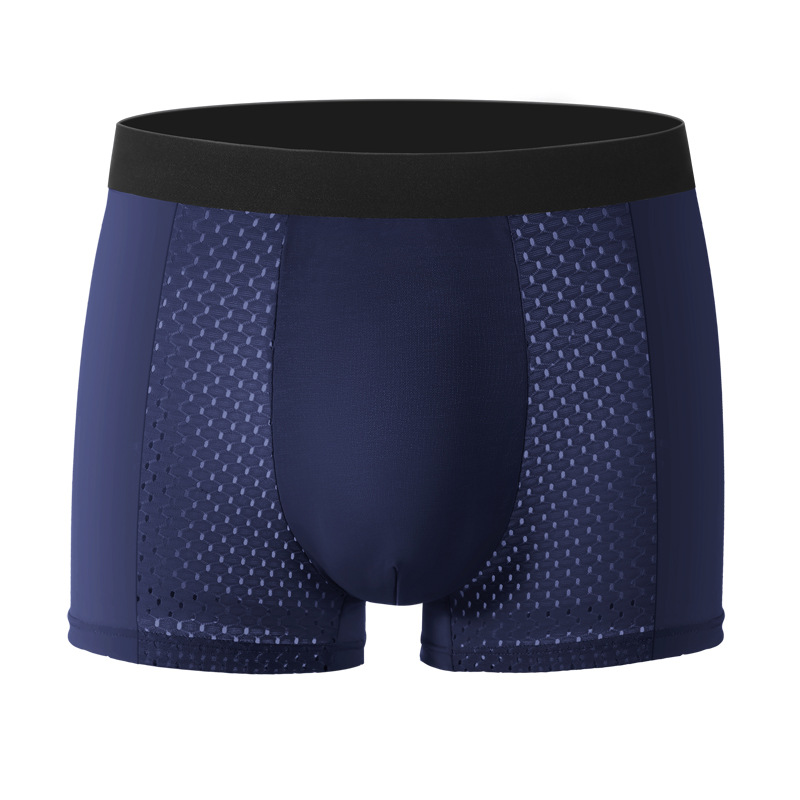 Herrars boxerkalsonger ice silk mesh ventilerande sommar_voghion.com