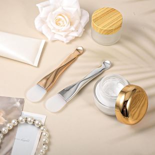 Factory wholesale scoop double head mask brush silicone brush beauty brush smear face cream silicone brush mask brush