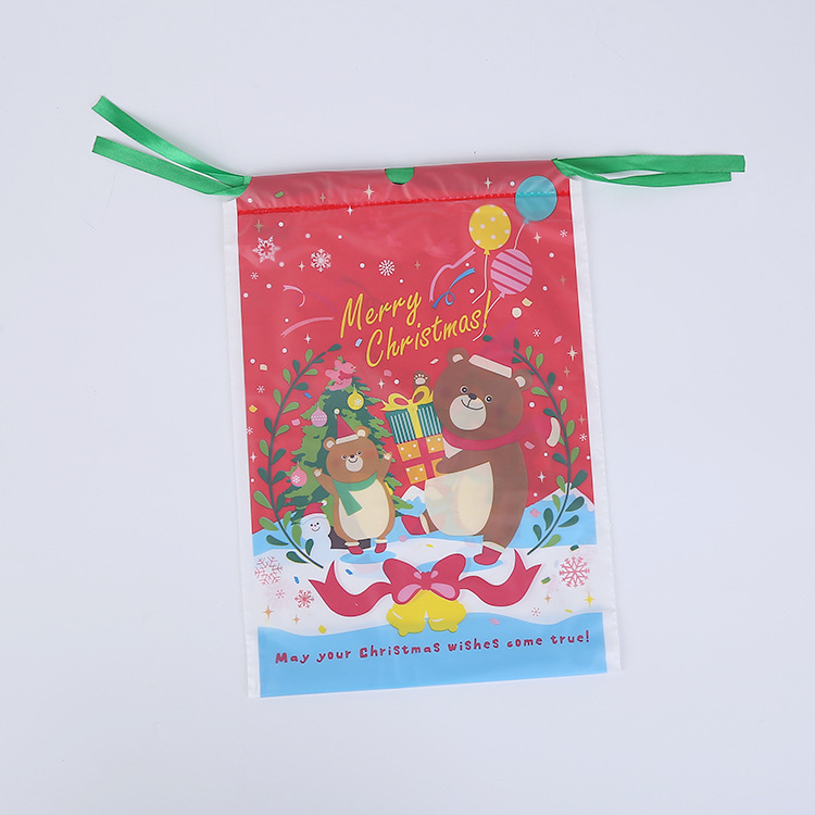 Christmas Gift Bag Drawstring Pull String Gift Bag Pulling Rope