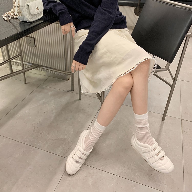 Versión de cuero de vaca, Su Yan, tres zapatos de entrenamiento de cuero casuales de velcro, función de cuero real, zapatos de bolera de mujer, zapatos de boliche.