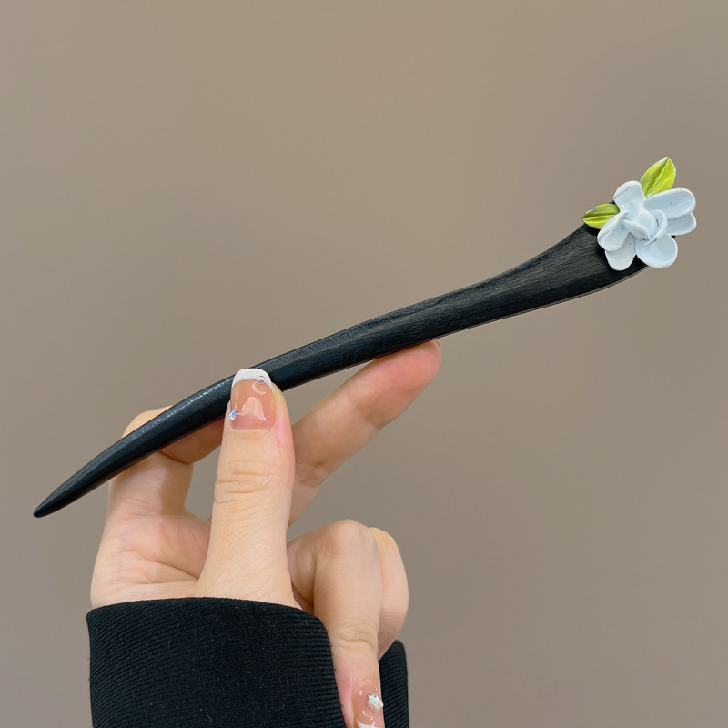 Pinzas de cabello de madera para mujeres nuevos pinzas de estilo chino de alto nivel diarios vestido de caballo de viaje antiguo sándalo bandeja de cabello pinzas de cabello tocado