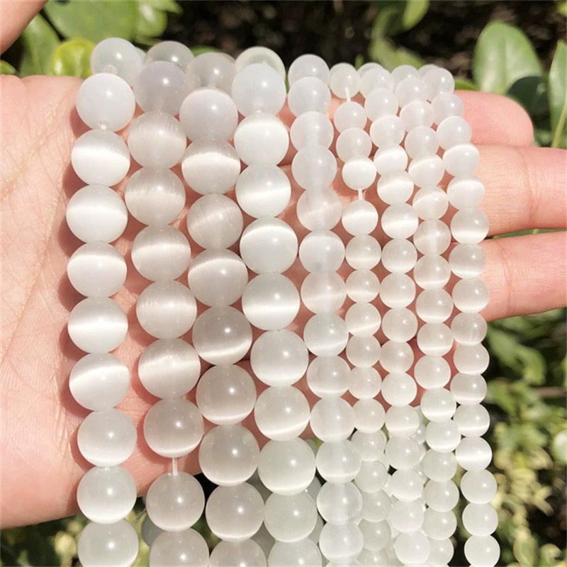 Round beads, beaded bracelet handmade, accessories, direct factory sales, cat's eye, wholesale