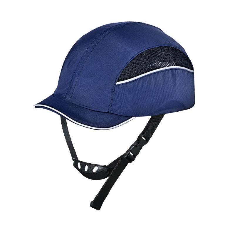 Certificación CE casco de cabeza portátil sombrero de seguridad contra colisiones transfronterizas sombrero de taller de protección permeable al aire rápido seco sombrero de béisbol contra colisiones