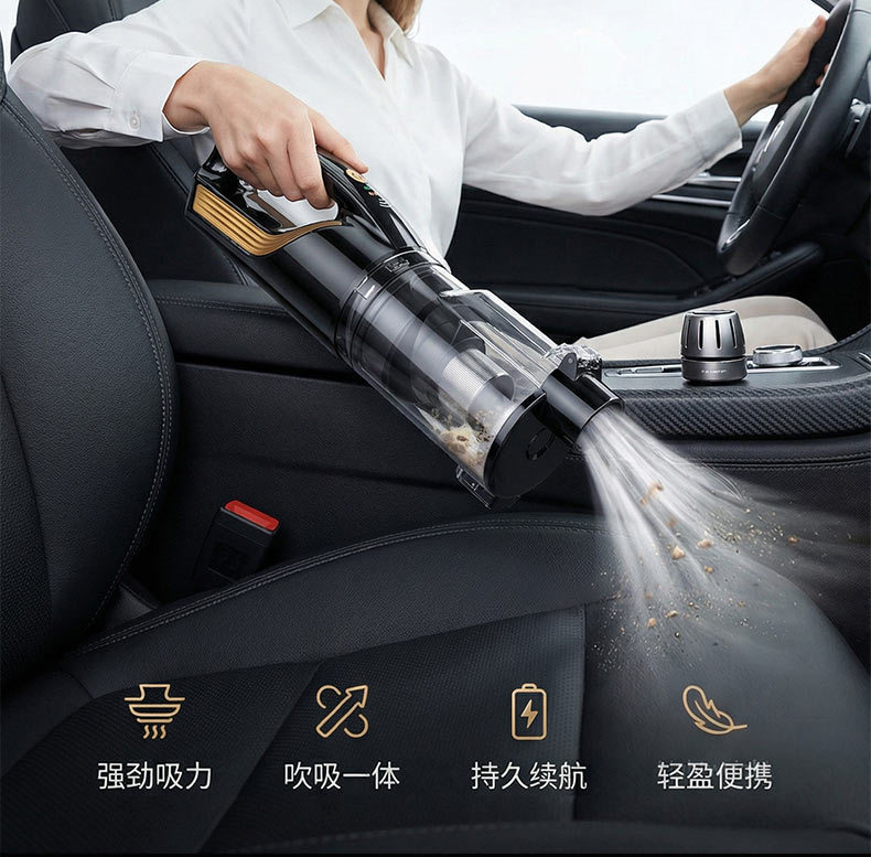 Wireless Handheld Vacuum Cleaner for Home Use with High Suction Power, Car-Mounted Blowing and Suction All-In-One Machine, Cyclone Dust Collection Bin, Smart Display for Vacuuming
