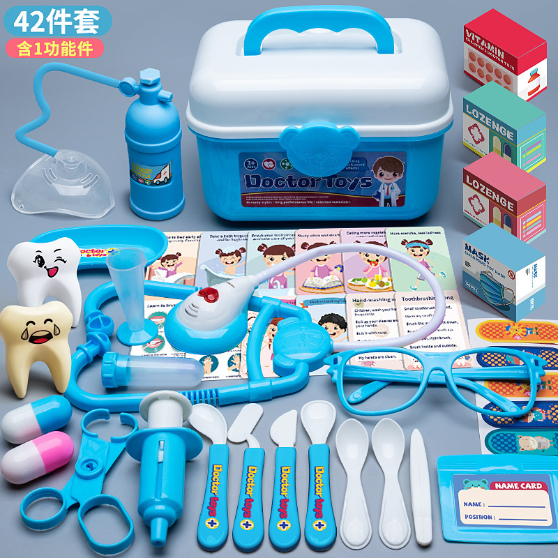 Juguetes médicos infantiles transfronterizos, herramientas, cajas médicas para niños y niñas, enfermeras de inyección, estetoscopio para bebés image 7