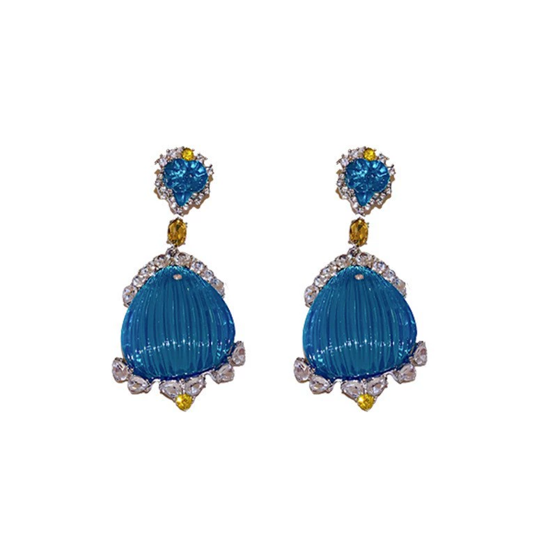 Серебряная игла, милые длинные свежие серьги с кисточками