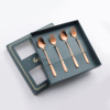 Japanese mixing stick stainless steel contains rose, coffee spoon, flowered