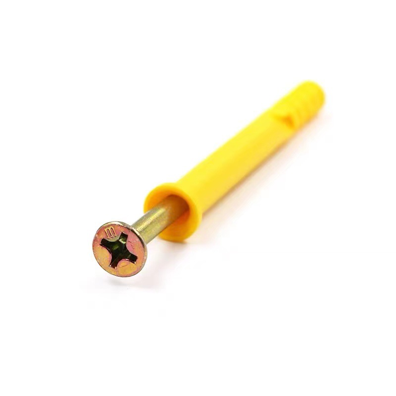 Manufacturer's small yellow croaker plastic expansion screw, national standard extended nylon expansion pipe, plastic expansion stud, Merk fastener