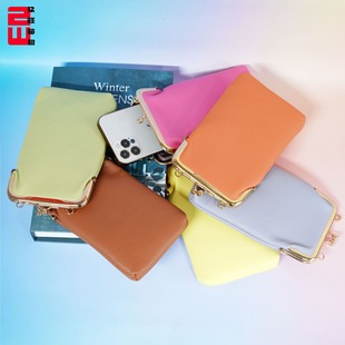 New Mobile Phone Bag Women's Small Bag Vertical Crossbody Bag Korean Style Fashionable Napa Large Capacity Shoulder Handbag