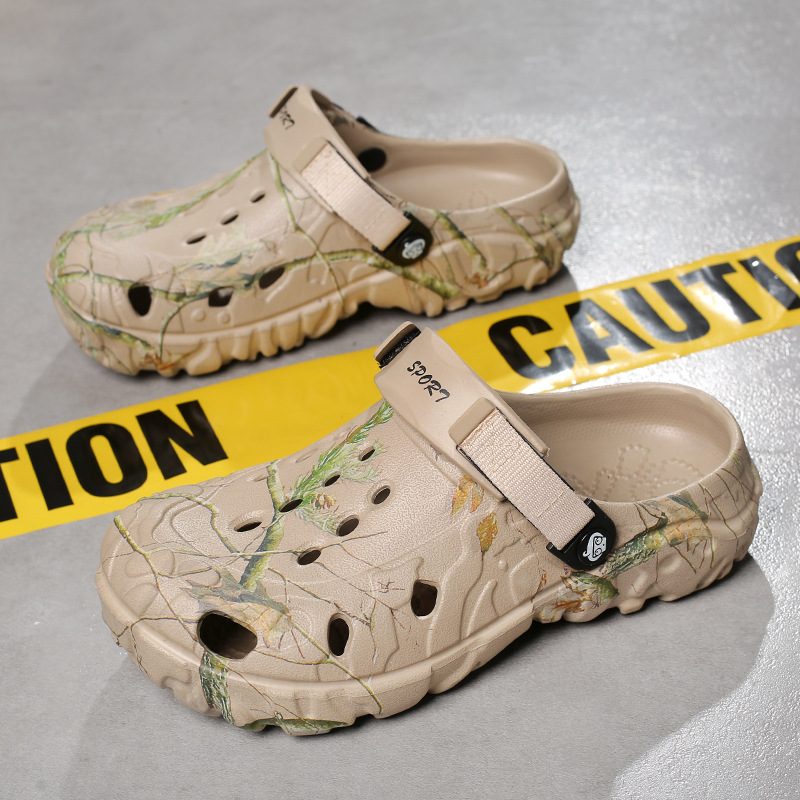 Zapatos de hombre 2026 nuevos zapatillas de hombre con suela gruesa para usar un zapato y dos zapatillas de playa resistentes al desgaste