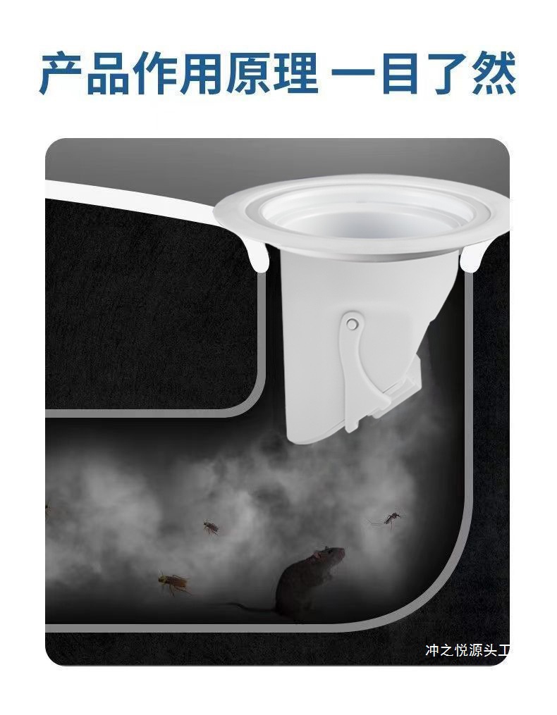 Squat toilet anti-odor squat toilet, bathroom anti-reverse odor toilet, anti-rat clogging deodorization, toilet clogging odor anti-odor device undefined
