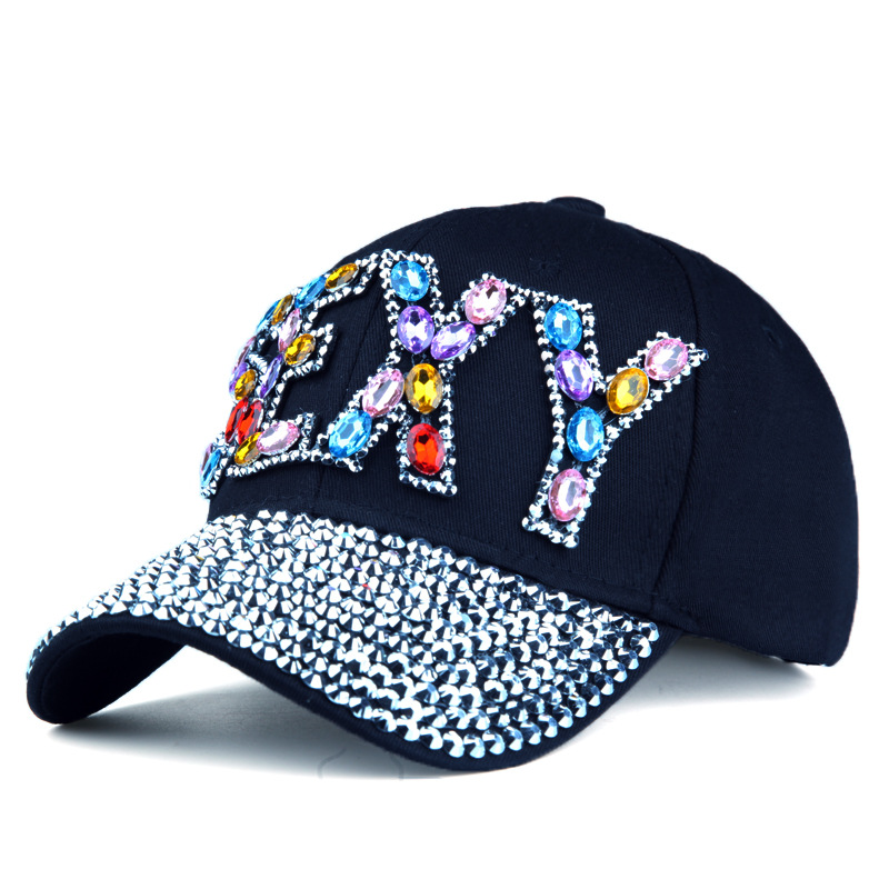 154g Weight Baseball Cap Hats Type Street Occasion Women'S Elegant Korean Style Letter Curved Eaves Baseball Cap
