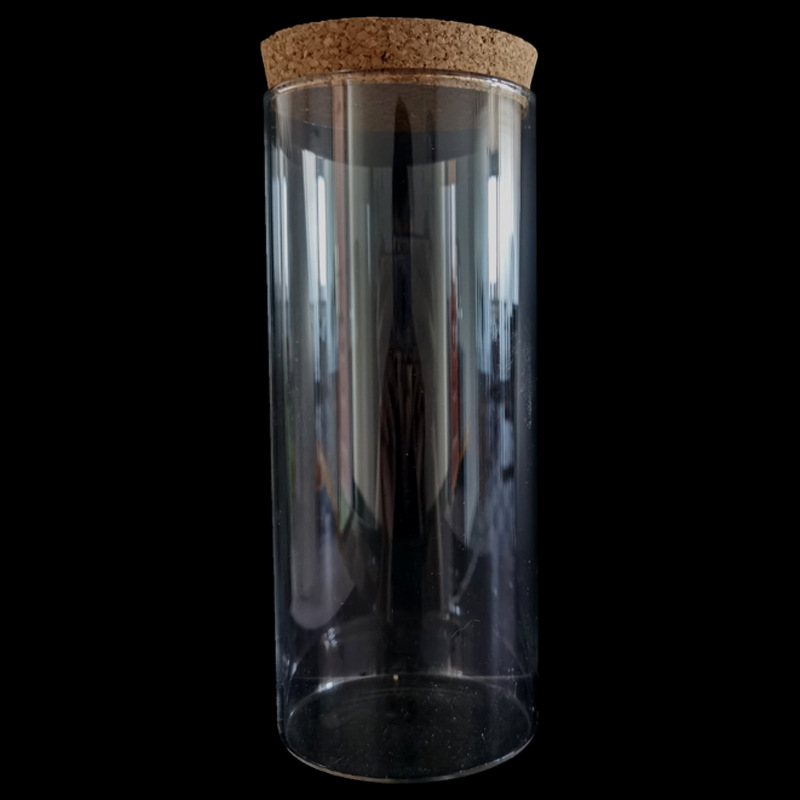 Botella de vidrio de deseo tapones de madera botella grande deseo flotante botella de estrella de suerte origami de alto valor de belleza pequeña botella vacía adornos