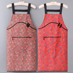 國風時尚喜慶洋氣碎花圍裙廚房做飯居家工作飯店上班花店美甲圍裙