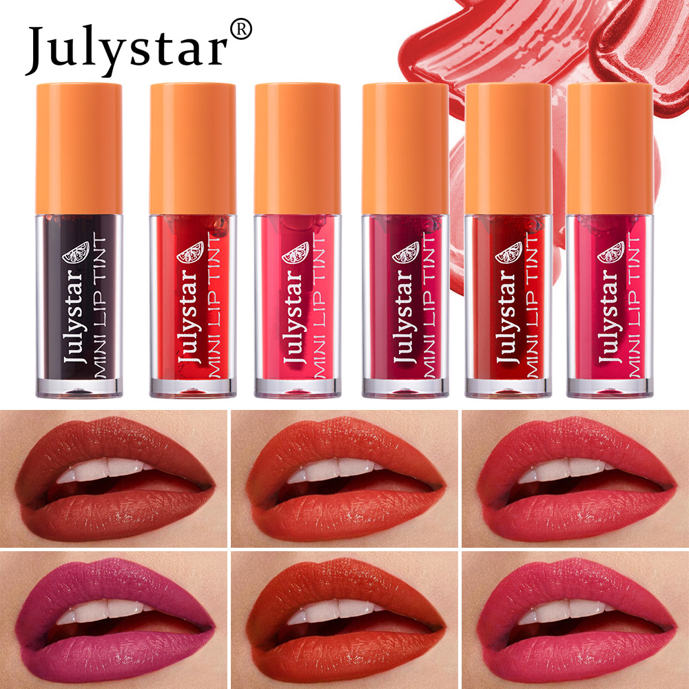 Julystar Cartoon Pattern Duck Lipstick Water Dye Lip Gloss 6-piece Set Lip Gloss undefined