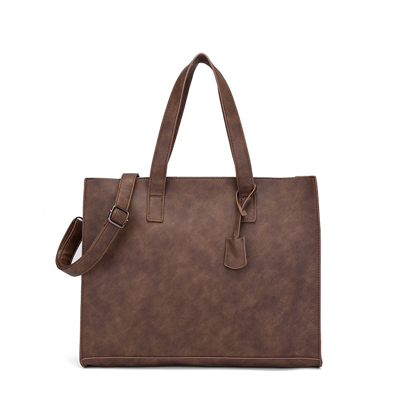 Tote Bag for Men, Korean Style, Horizontal Style, Fashionable and Versatile Leather Bag, Trendy Crossbody Handbag, Men's Shoulder Bag, Retro Bag Tote Bag for Men, Korean Style, Horizontal Style, Fashionable and Versatile Leather Bag, Trendy Crossbody Handbag, Men's Shoulder Bag, Retro Bag