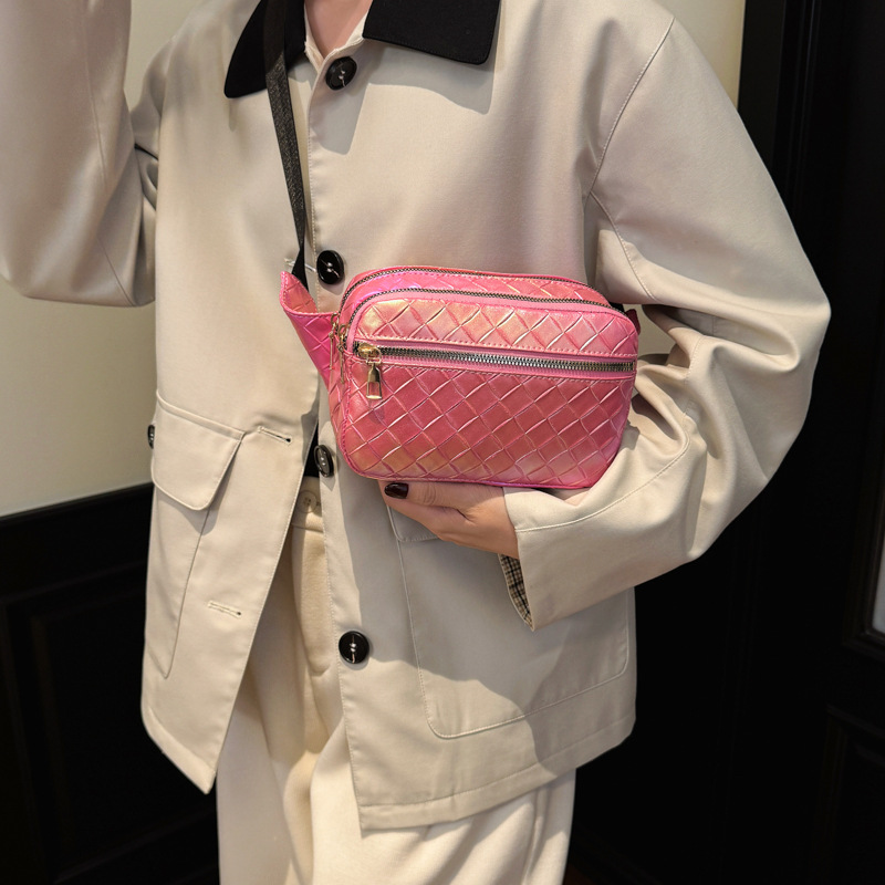 Bolsa de cintura de mujer de color fresco, bolso de pecho mini exquisito, bolso de maquillaje ligero, 2026 nuevo bolso de almacenamiento