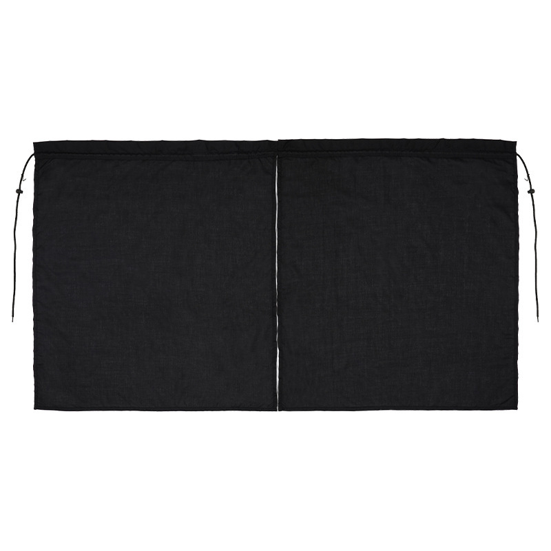 Qìchē Simple Car Partition Curtain Summer Car Sliding Sunshade Heat Insulation (Car curtains) - black