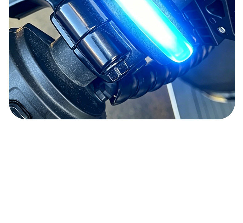 Electric Vehicle Handlebar Light-Up Ambient Light 12V Universal High-Brightness Warning Colorful Handlebar Ambient Light Handlebar Light Accessories