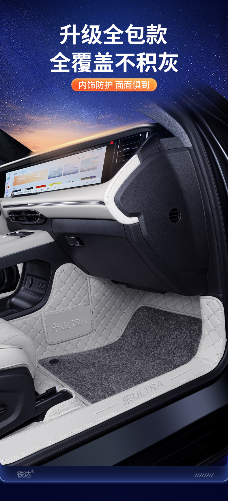 Suitable for 26 models of BYD Song Ultra, full-coverage Song Ultra EV modified decorative carpet floor mats