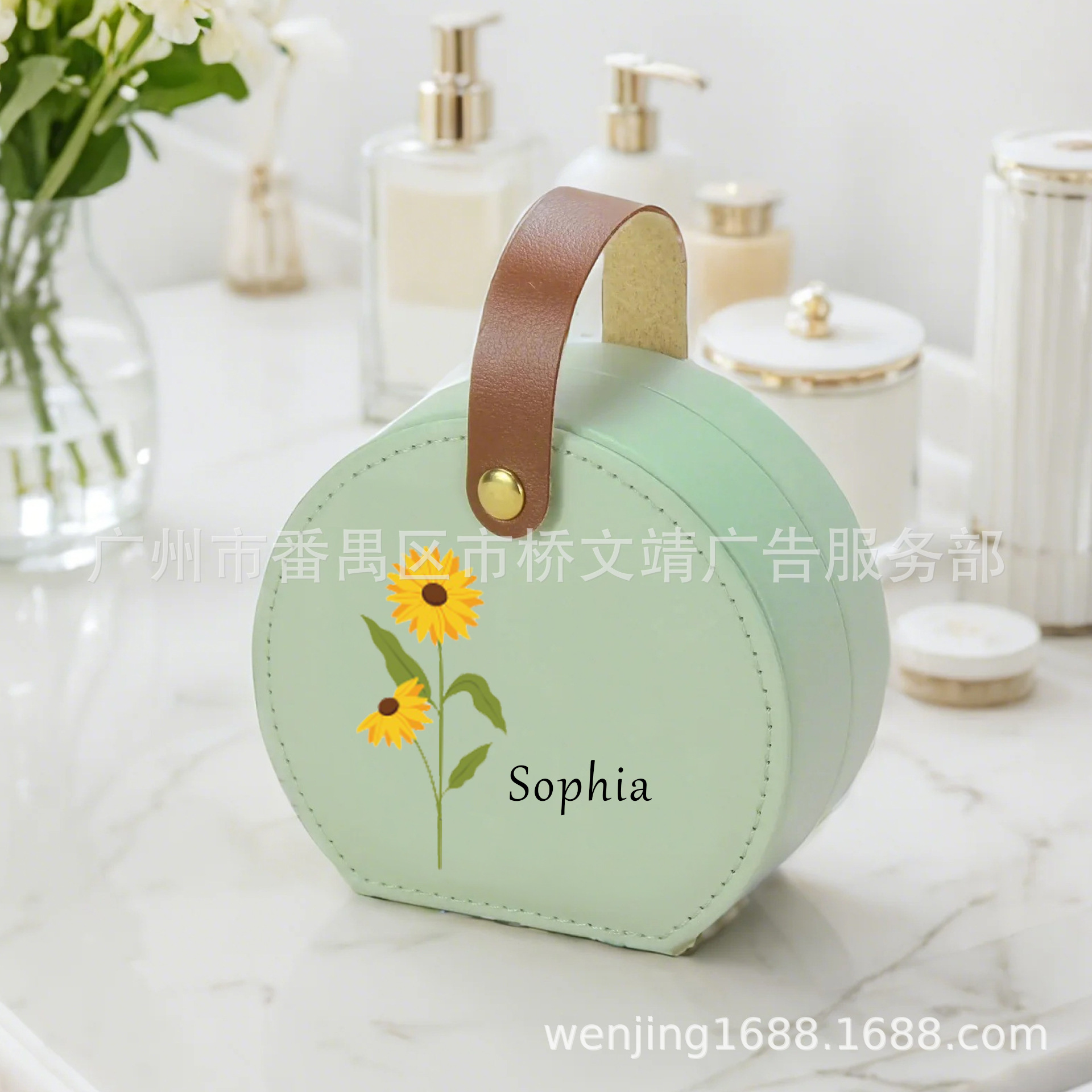 Tragbare Schmuckschatulle für Grenzüberschreitung, DIY-Handtasche, Reise-Schmuckschatulle, Aufbewahrungsbox für Ringe, Halsketten und Ohrringe