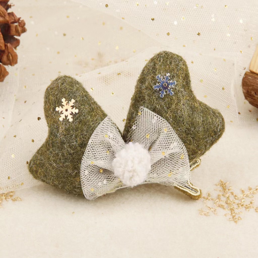 Nueva Navidad decoraciones fieltro arco horquilla Navidad Festival adultos niños Fotografía accesorios para el cabello tocado