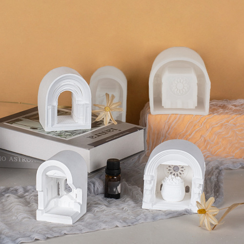 Sanxin DIY Ancient Roman Palace Chocolate Silicone Mold Handmade European Castle Cake Baking Tool