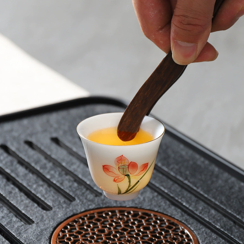 Tea ceremony six gentleman ebony set tea set tea table tea table tea art component tool for bubble tea clip
