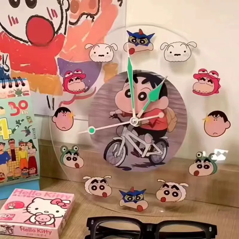 Acrylic cute creative watch, wall pendant, simple and elegant design