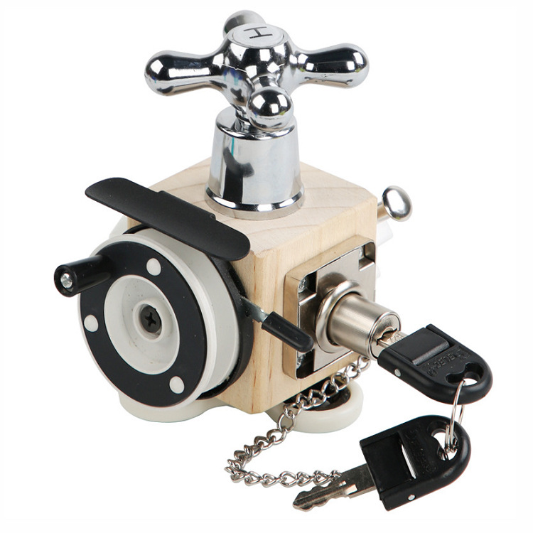 Amazon Puerta de los niños pestillo desbloqueo ocupado tablero casa puerta abridor bebé educación temprana educativo desbloqueo ocupado bloque juguete