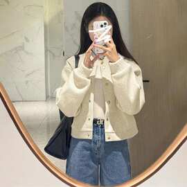 棒球服夹克短款外套女春秋冬季2025年新感超好看上衣