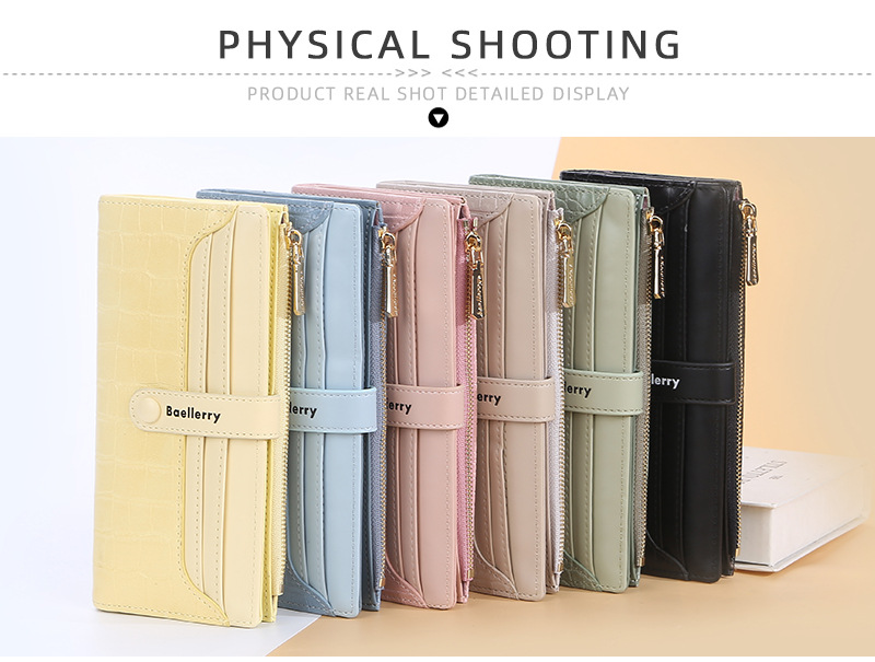Women's Long Wallet Crocodile Pattern Phone Case For Women_voghion.com