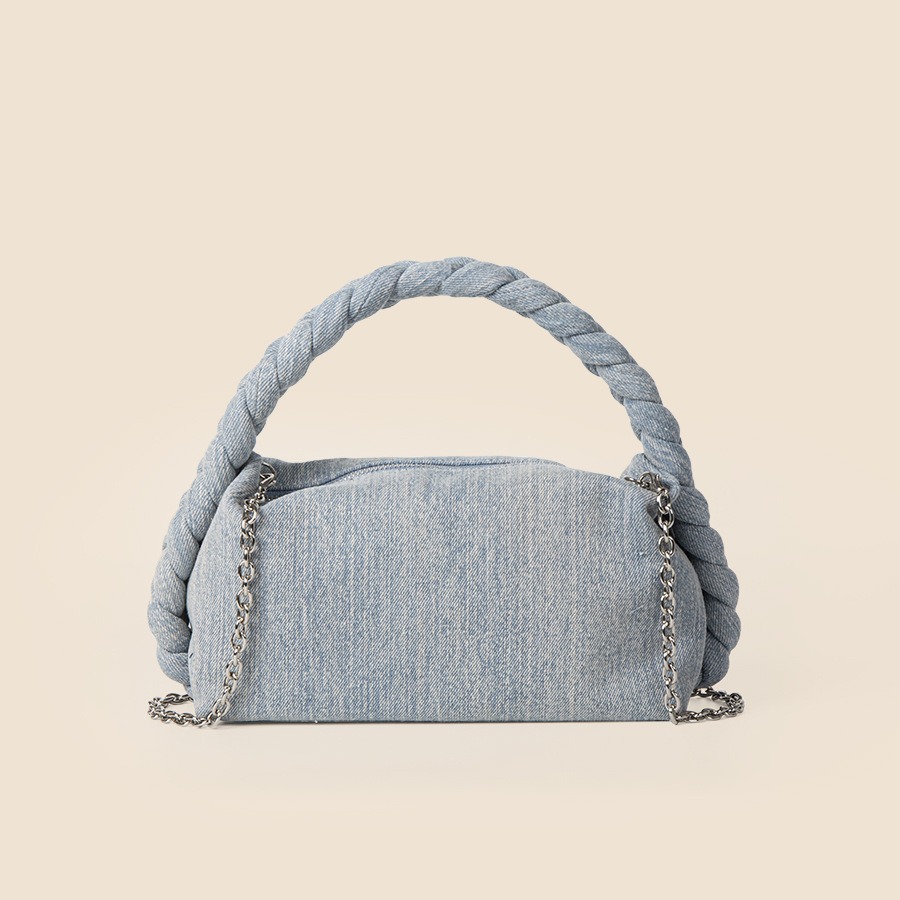 Versatile chain messenger senior sense of small crowd temperament cowboy Fried Dough Twists handbag commuter student_voghion.com