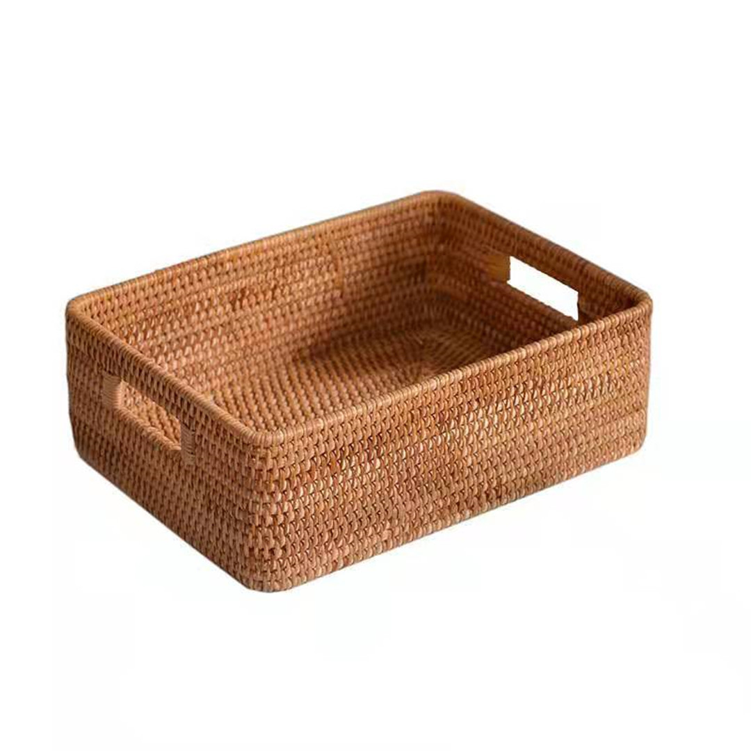 Cesta de almacenamiento de escritorio, cuadro de almacenamiento cuadrado de tela de caña vietnamita, sala de estar, dormitorio, escritorio de planta de caña vietnamita, cesta de almacenamiento de tela de caña