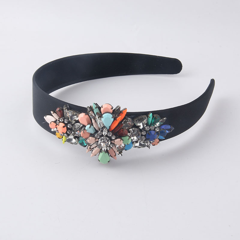 New Fashion Personality Diamond-studded Geometric Flower Headband display picture 1