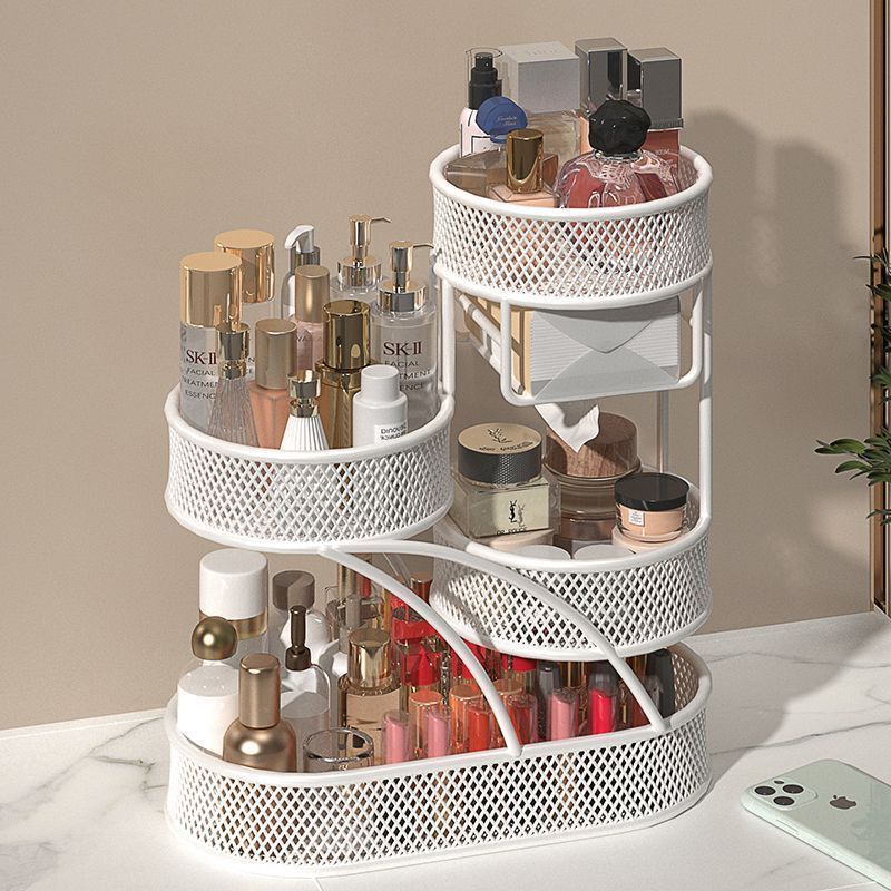 Dormitory Cosmetics Storage Box, Bedside Desktop Storage Rack, Multi-Layer Skin Care Product Storage Rack, Bathroom Washbasin Rack
