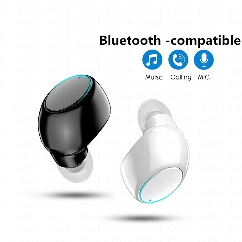 X6 Mini In-Ear 5.0 Bluetooth Headphones with Microphone Earplugs Sports Three-Dimensional Suitable for Apple Cross-Border Gifts