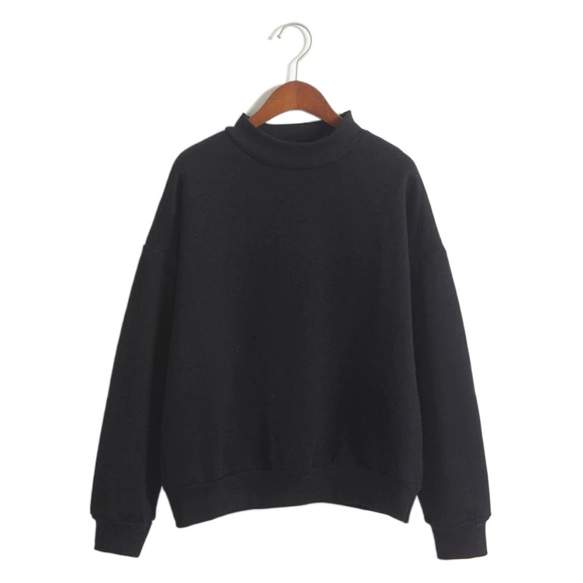 Оптовая Продажа с фабрики девятицветная Корейская версия зимней нижней рубашки воротник пуловер сплошной цвет толстый пуловер свитер оптом новые женщины