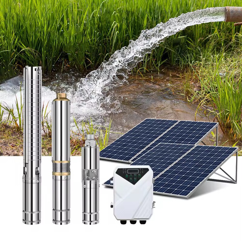 Submersible Water Pump Solar Panel Pump 4Sp Ac/Dc Water Pump Deep Well Submersible Pump Stainless Steel Impeller Submersible Water Pump Solar Panel Pump 4Sp Ac/Dc Water Pump Deep Well Submersible Pump Stainless Steel Impeller