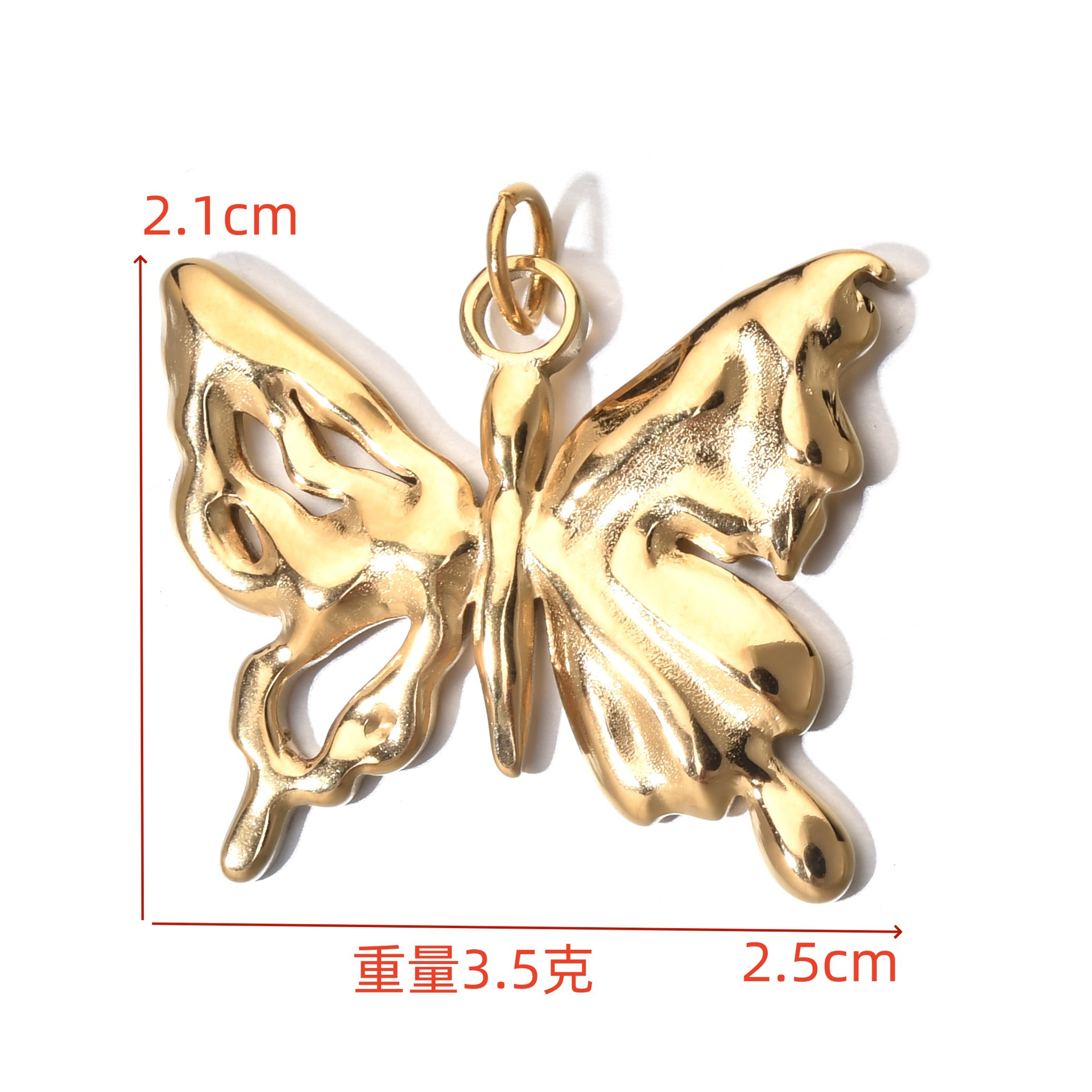 2g Weight None Bag Accessories Type Pendant Jewelry Making Type DIY Ornament Accessories Classification 1 Piece Quantity 304 Stainless Steel Material Sun, Heart Shape, Butterfly Pattern All Seasons Season Plating Design Retro Style 1 Piece 304 Stainless Steel Sun Heart Shape Butterfly Pendant 9