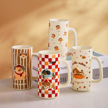 快乐小狗萌趣水杯陶瓷杯伴手礼高颜值马克杯礼盒萌趣闺蜜杯子礼物