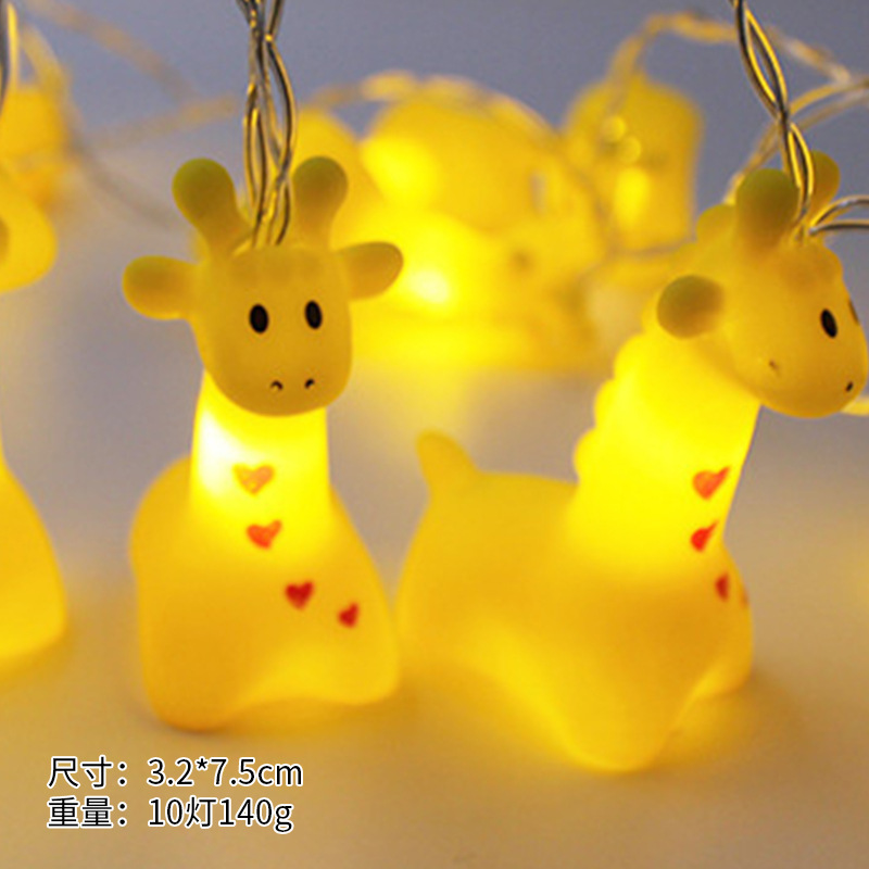 Luces LED de Navidad, luces LED de vinilo con forma de animales, luces de Navidad con forma de pato de dibujos animados, luces de Navidad de Amazon, luces decorativas navideñas