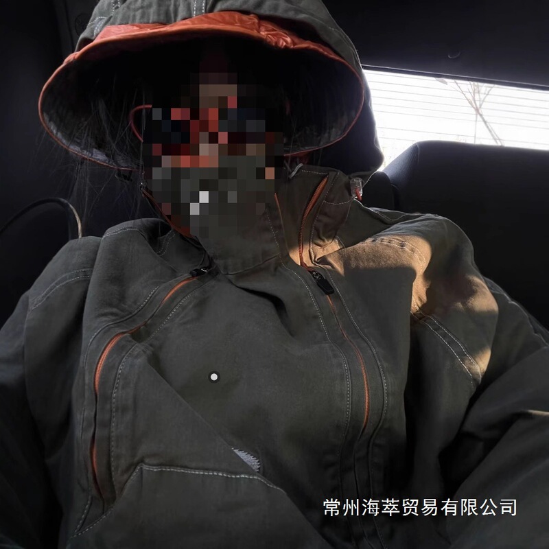 Cross-Border Quality Goods Oakley X Piet Collaboration Vintage Pullover Windbreaker Jacket Autumn Couple's Hooded Wholesale