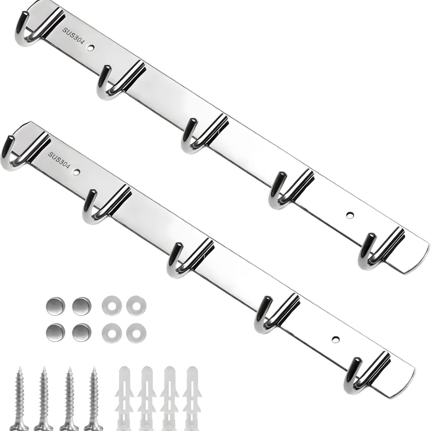 Processing and Customization of Stainless Steel 304 Hooks, Row Hooks, Coat Hooks, Kitchen Bathroom Toilet Hooks, Door Hooks