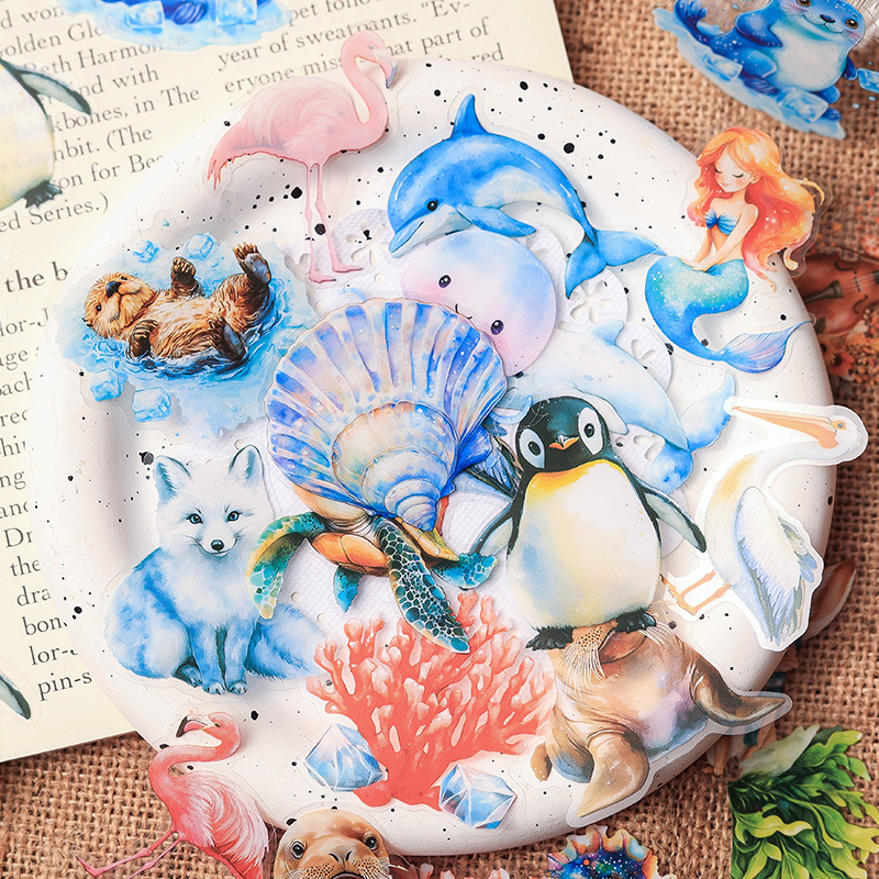 Pegatinas transparentes impermeables para mascotas, pegatinas de diario, pegatinas lindas para animales, pegatinas del mundo