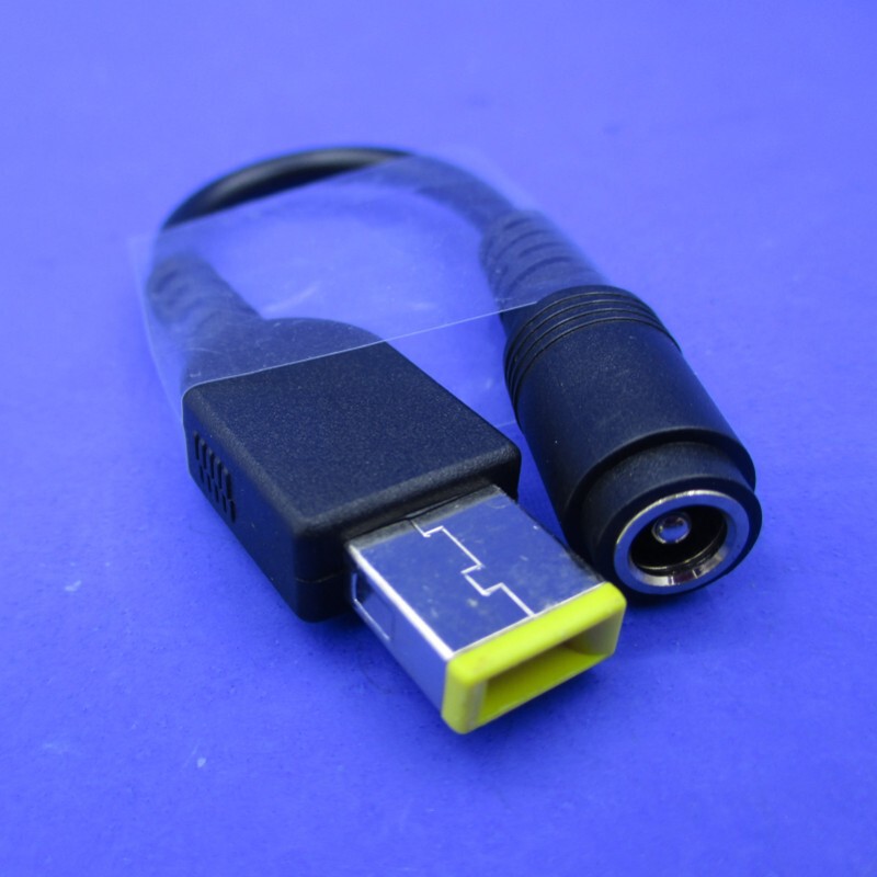 Suitable for Lenovo Yoga Notebook Power Adapter Cable Dc 5.5*2.5 Female to Superbook Square Port with Pin