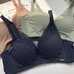 輸出カウンターのシルクは超柔らかくて、スチールリングを閉じて、跡のない通気性の薄いタイプのフランス式の快適な胸のブラジャーの下着の新夏です。